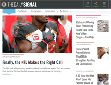 Tablet Screenshot of dailysignal.com